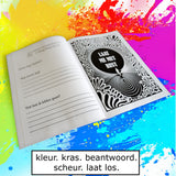 Pleur Op Ik Kleur ! Surrealistisch brutaal anti stress kleurboek voor volwassenen Als alles even k*t is - 21 rauwe kleurplaten + 42 vragen - f*ck it krasboek
